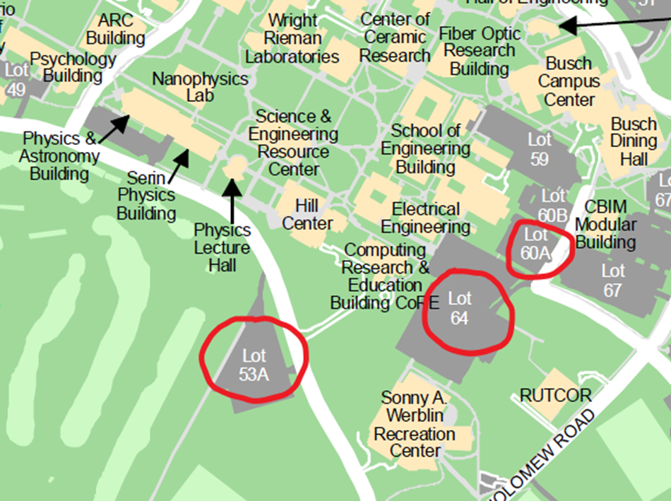 Rutgers College Ave Campus Map Map